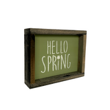 Hello Spring, Spring Framed Mini Sign