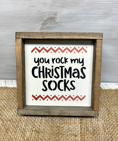 Tiered tray sign, Christmas