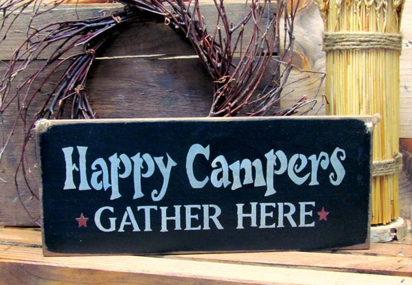 Cartello Finestra Happy Camper | Decorazione Per Camper E Roulotte