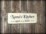 Nana's Kitchen, Wooden Sign