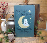 Star Light Star Bright, Snowman Sign
