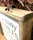 Rustic Framed Sign, So Many Of My Smiles Begin With You