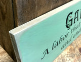 Gardening Sign, Wooden Sign