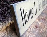 Home Is Our Happy Place, Wooden Home Sign
