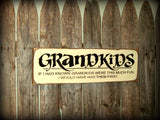 Grandkids Wooden Sign