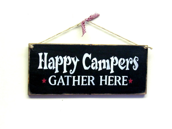 Cartello in legno Happy Campers / Decorazione per camper fatta a mano Cartello in legno Happy Campers / Decorazione per camper fatta a mano