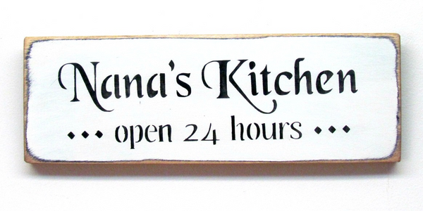 Nana's Kitchen, Wooden Sign – Woodticks Wood'n Signs