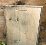 Rustic Framed Sign, No Soliciting