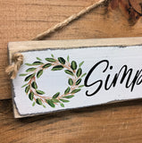 Simply Blessed, Little Wooden Sign, Mother's Day Gift, Hand Painted