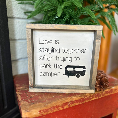 Funny Camping Sign, Parking The Camper, Gift For Camping Couple