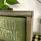 Hello Spring, Spring Framed Mini Sign