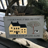 House Sign, Rustic Wooden Sign