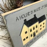 House Sign, Rustic Wooden Sign