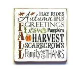 Fall Harvest Wooden Sign, Autumn Decor,  Typography Sign,  Fall Decor , Harvest Sign, Pumpkins, Wood Sign Saying, Harvest Decor