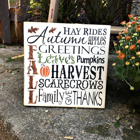Fall Decor, Harvest Sign