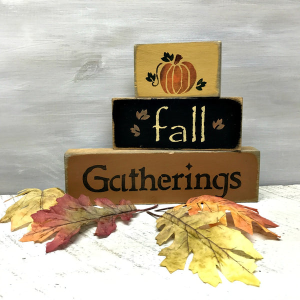 Fall Gatherings, Stacking Signs – Woodticks Wood'n Signs