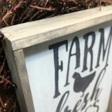 Farm Fresh Eggs, Rustic Wood Sign