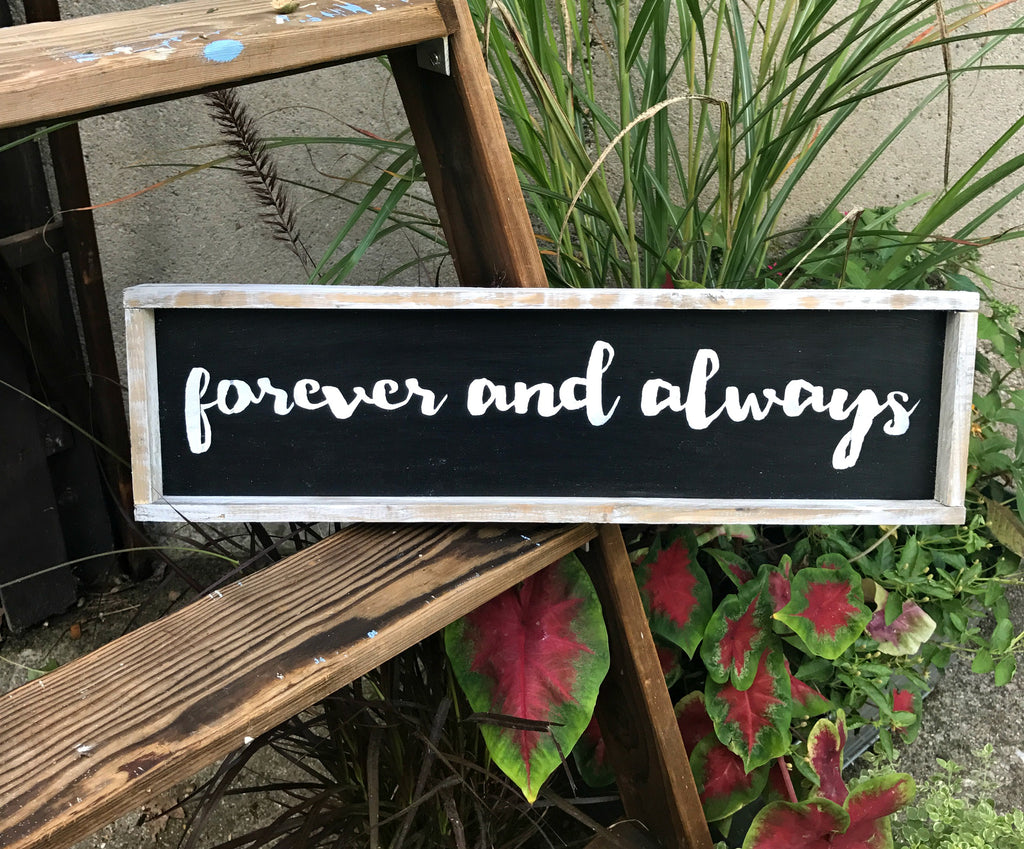 Forever And Always, Rustic Wedding Sign, Valentines Day – Woodticks ...