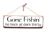 Gone Fishin Wooden Sign by ~ Woodticks