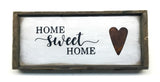 Home Sweet Home, Framed Wooden Sign