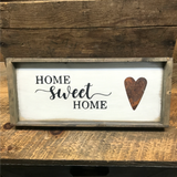 Home Sweet Home, Framed Wooden Sign
