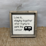 Funny Camping Sign, Parking The Camper