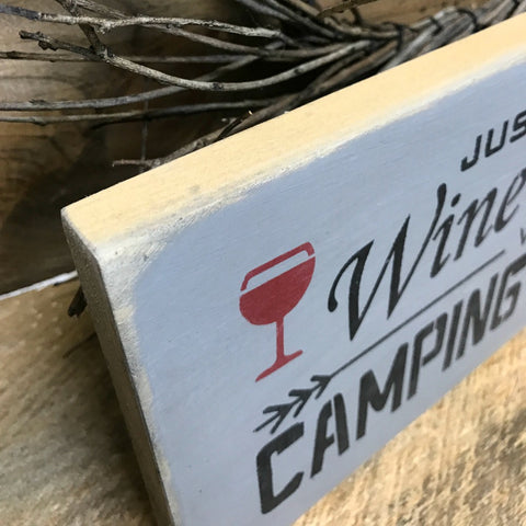 Wooden Camping Sign, Wine Sign – Woodticks Wood'n Signs