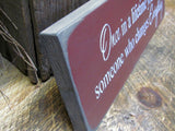 Once In A Lifetime, Rustic Wooden Sign