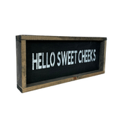 Hello Sweet Cheeks, Funny Bathroom Sign