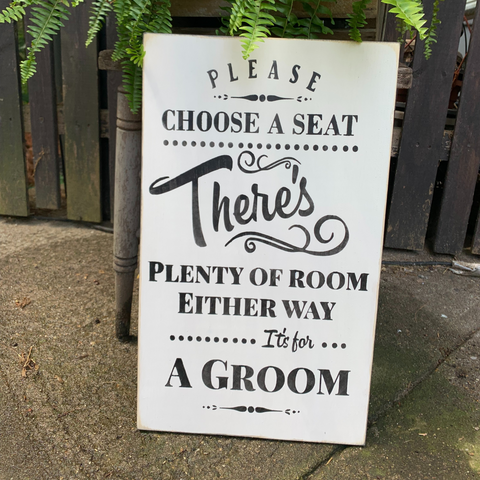 Gay Wedding Sign, Two Grooms, Gay Groom, Please Choose A Seat