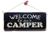 Welcome To My Camper, Wooden Camp Signs