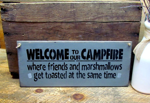 The Firepit Where Friends And Marshmallows Get Toasted - Funny Engraved  Camping Tumbler, Camping Travel Mug, Camping Gift
