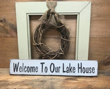 Lake House Decor, Lake house sign