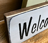 Welcome To Our Lakehouse, Wooden Lake Sign