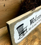 Wood Porch, Welcome To Our Porch, Wooden Sign