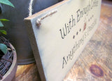 Wooden Coffee Sign, With Enough Coffee Anything Is Possible
