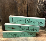 Wooden Spring Signs,