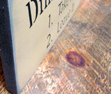 Dinner Choices Take It Or Leave It, Wooden Sign