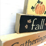 Fall Gatherings, Stacking Signs