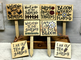 Set Of 3 Garden Stakes, Garden Decor