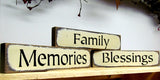 Word Signs, Family Memories, Blessings