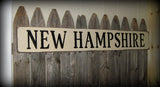 New Hampshire, Wooden State Sign