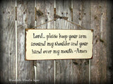 Funny Religious Saying, Lord Keep Your Arm