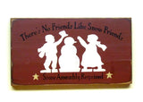 Snow Friends, Wooden Winter Sign