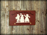 Snow Friends, Wooden Winter Sign