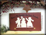 Snow Friends, Wooden Winter Sign