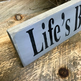 Life's Better At The Lake, Wooden Lake Sign