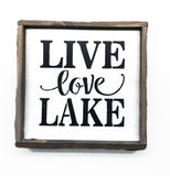 Live Love Lake, Wooden Lake Decor, Lake House Sign
