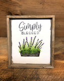 Simply Blessed, Hand painted wooded sign