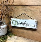 Simply Blessed, Little Wooden Sign, Mother's Day Gift, Hand Painted